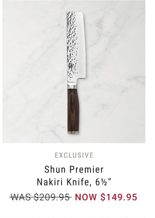 Shun Premier Nakiri Knife, 6½" - NOW $149.95