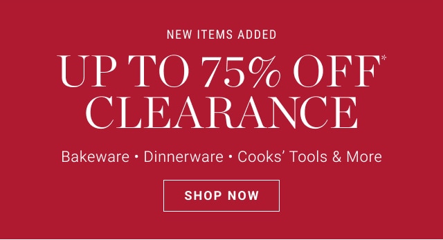 up to 75% off clearance - shop now