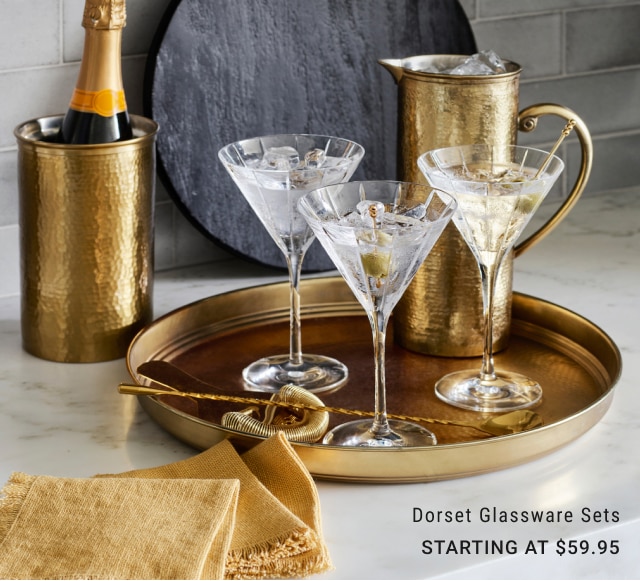 Dorset Glassware Sets Starting at $59.95