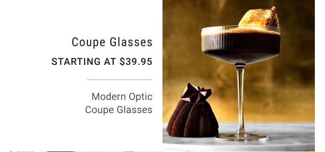 Coupe Glasses Starting at $39.95 Modern Optic Coupe Glasses