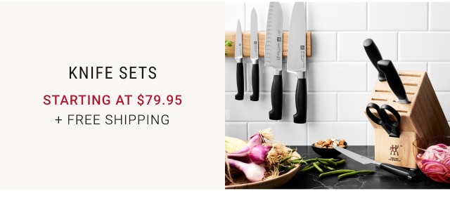 Knife Sets NOW starting at $79.95 + free shipping