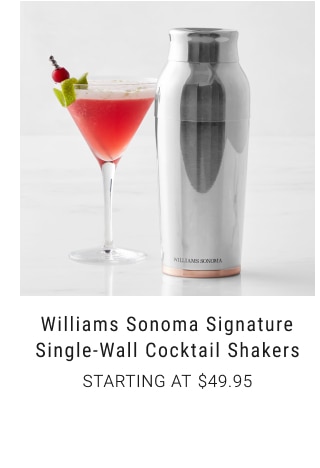 Williams Sonoma Signature Single-Wall Cocktail Shakers Starting at $49.95