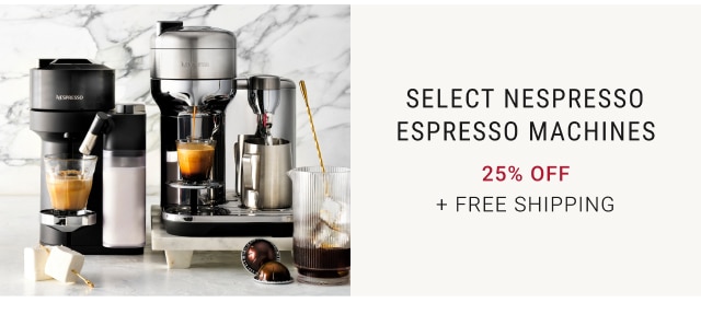 Select Nespresso Espresso Machines 25% Off + Free Shipping