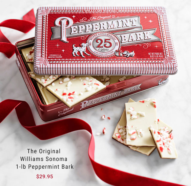 The Original Williams Sonoma 1-lb Peppermint Bark - Starting at $29.95