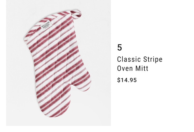 5. Classic Stripe Oven Mitt. $14.95.