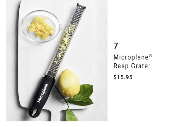 7. Microplane® Rasp Grater. $15.95.