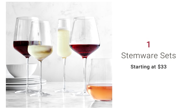 1 - Stemware Sets Starting at $33