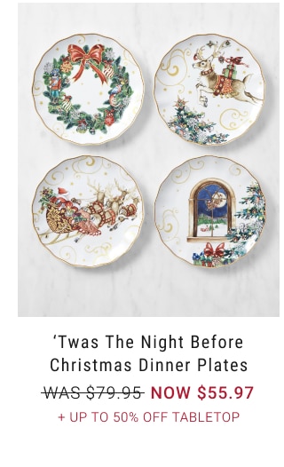 ‘Twas the Night Before Christmas Dinner Plates NOW $55.97 + Up to 50% off Tabletop