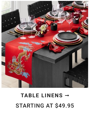 Table Linens Starting at $49.95