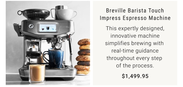 Breville Barista Touch Impress Espresso Machine $1,499.95