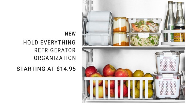 New. Hold Everything Refrigerator Organization. Starting at $14.95.