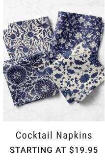 Cocktail Napkins - Starting at $19.95