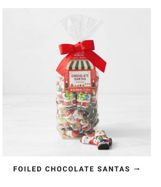Foiled Chocolate Santas