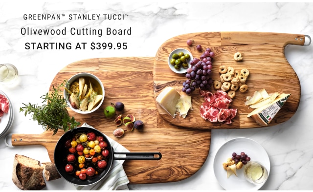 GreenPan™ Stanley Tucci™ Olivewood Cutting Board Starting at $399.95