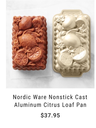 Nordic Ware Nonstick Cast Aluminum Citrus Loaf Pan. $37.95.