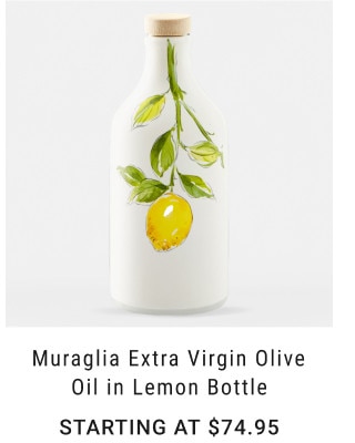 Muraglia Extra Virgin Olive Oil in Lemon Bottle. Starting at $74.95.