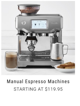 Manual Espresso Machines Starting at $119.95