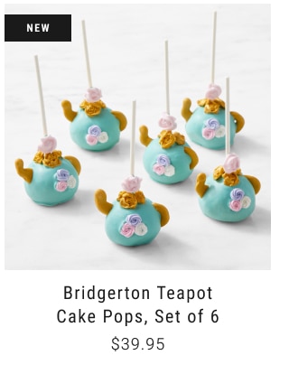 Bridgerton Teapot Cake Pops, Set of 6 $39.95