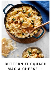 Butternut squash mac & cheese