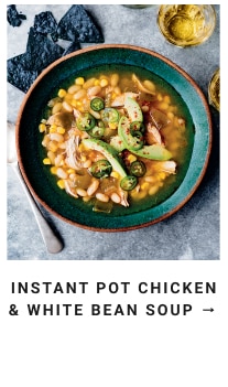 instant pot chicken & white bean soup