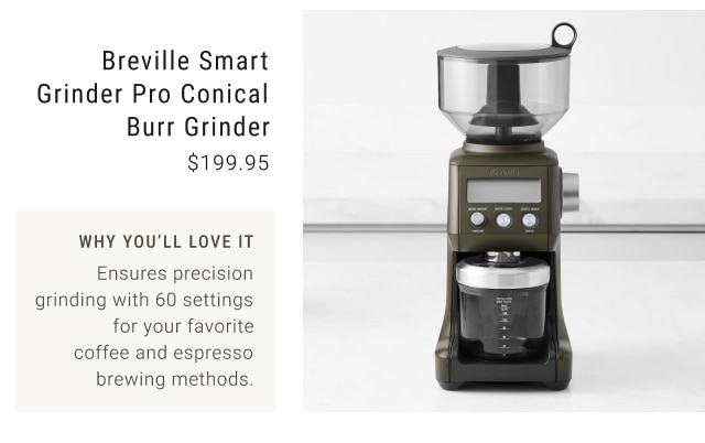 Breville Smart Grinder Pro Conical Burr Grinder $199.95