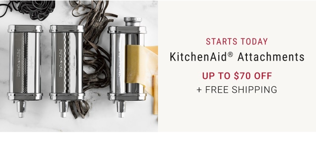 Starts Today - Kitchenaid® Attachments Up to $70 off + Free Shipping