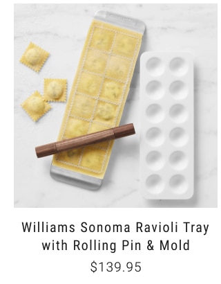 Williams Sonoma Ravioli Tray with Rolling Pin & Mold $139.95