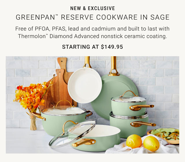 GreenPan™ Reserve Cookware in Sage - Starting at $149.95