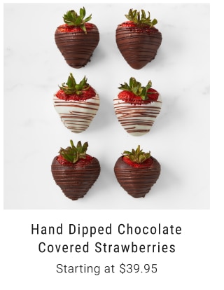 Hand Dipped Chocolate Covered Strawberries Dinnerware Starting at $39.95