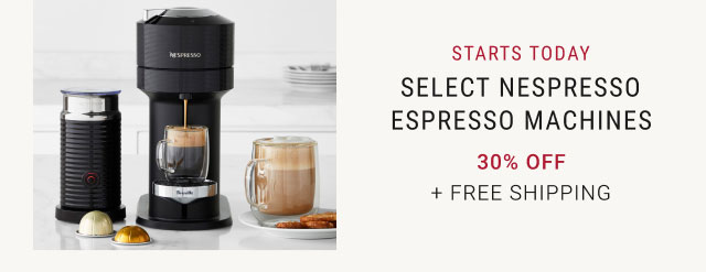 Select Nespresso Espresso Machines - 30% off + Free Shipping