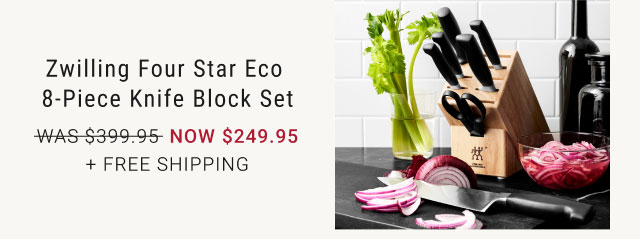 Zwilling Four Star Eco 8-Piece Knife Block Set - NOW $249.95 + Free Shipping