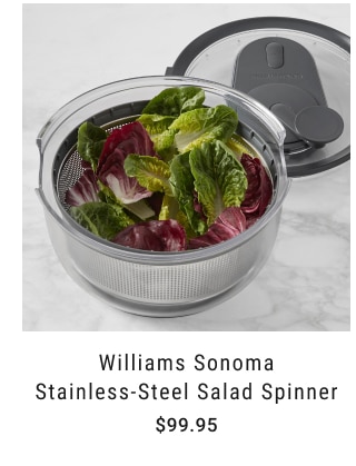 Williams Sonoma Stainless-Steel Salad Spinner $99.95