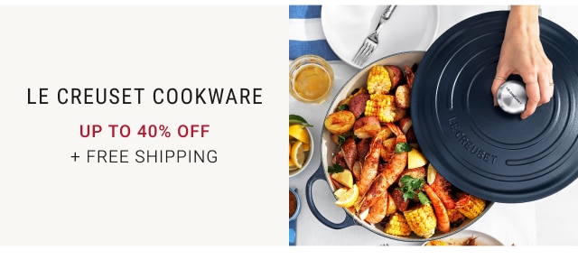 Le Creuset cookware Up to 40% Off + Free Shipping