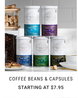 Coffee Beans & Capsules - Starting at $7.95