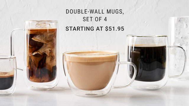 Double-Wall Mugs, Set of 4 - Starting at $51.95