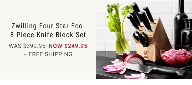 Zwilling Four Star Eco 8-Piece Knife Block Set - NOW $249.95 + Free Shipping