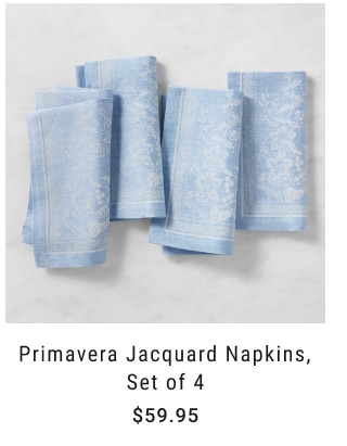 Primavera Jacquard Napkins, Set of 4 - $59.95