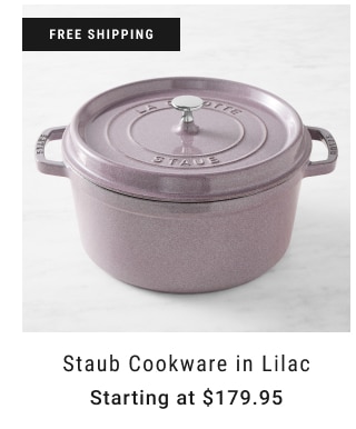 Staub Cookware in Lilac Starting at $179.95