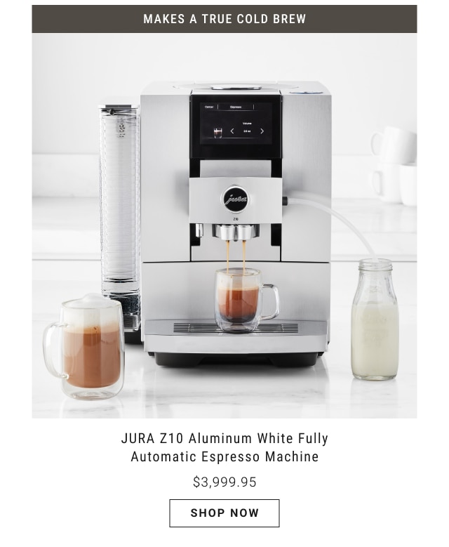 JURA Z10 Aluminum White Fully Automatic Espresso Machine $3,999.95 - shop now