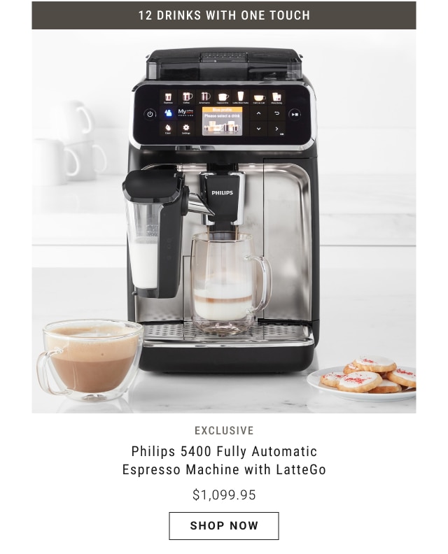 Philips 5400 Fully Automatic Espresso Machine with LatteGo $1,099.95 - shop now