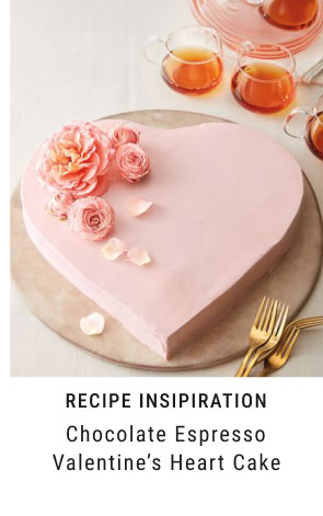 Recipe Insipiration - Chocolate Espresso Valentine’s Heart Cake