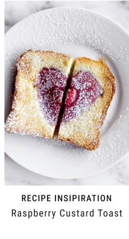 Recipe Insipiration - Raspberry Custard Toast