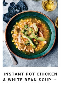 instant pot chicken & white bean soup