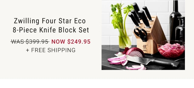 Zwilling Four Star Eco 8-Piece Knife Block Set - NOW $249.95 + Free Shipping