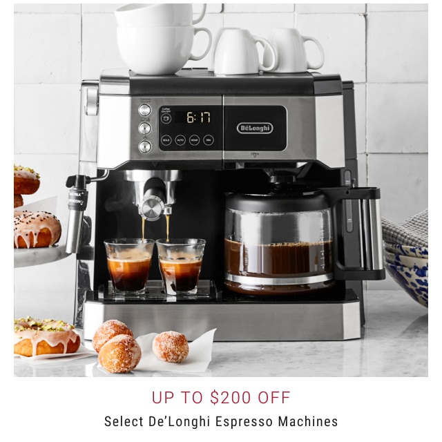 Up to $200 Off Select De’Longhi Espresso Machines