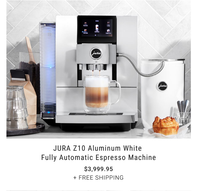 JURA Z10 Aluminum White Fully Automatic Espresso Machine - $3,999.95 + Free Shipping