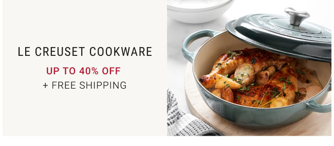 Le Creuset Cookware - Up to 40% Off  + Free Shipping