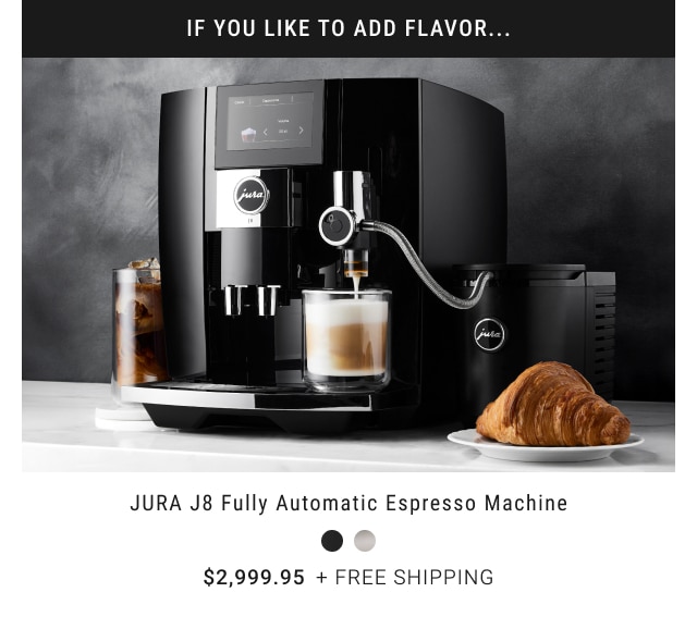 JURA J8 Fully Automatic Espresso Machine $2,999.95 + free shipping