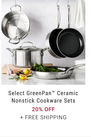 Select GreenPan™ Ceramic Nonstick Cookware Sets - 20% off + Free Shipping