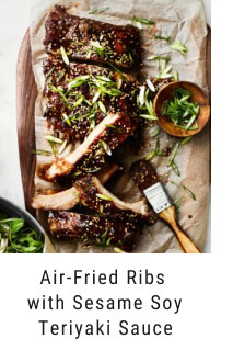 Air-Fried Ribs with Sesame Soy Teriyaki Sauce